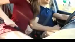 Bj while driving