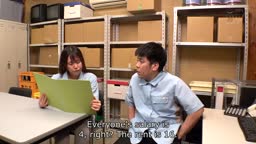 [ English Subtitle ]Woman From The Convience Store Headquarters Got fucked